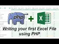 PHP Tutorial - Writing a spreadsheet file using PHPSpreadsheet