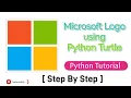 Draw Microsoft Logo using Python Turtle Step by Step Tutorial Python Tutorial