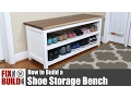 DIY Shoe Storage Bench How to Build