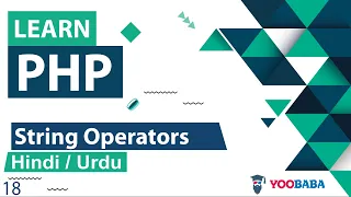 PHP String Operators Tutorial in Hindi Urdu