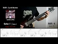 Death - Crystal Mountain - Guitar riffs with tabs / cover / lesson