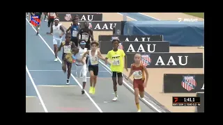 David West 800m Finals 11 year Old Boys AAU Junior Olympics 22 SBR Jags FloTrac Greensboro NC