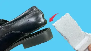 Veteran Shoemaker Shares This Secret Use Styrofoam And Repair Any Shoe Diy Tips 