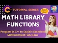 C Math Library Mathematical Functions in C