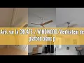 Download Lagu Review CREATE/WINDWOOD/Plafondventilator Wit Motor Naturel Hout Messen/Silent, 75W, Ø132 cm