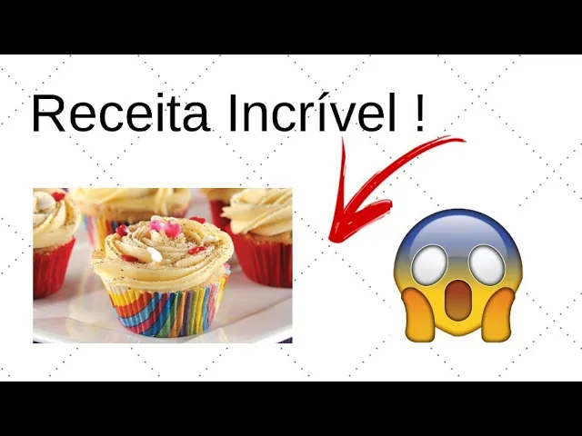RECEITA CUPCAKE GOURMET SUPER FÁCIL DE FAZER!!!