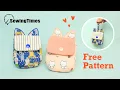Free Pattern Cute Cat Pouch Easy Sewing Tutorial Coin Purse Making