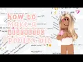How to make an AESTHETIC Roblox bio - Florabelle