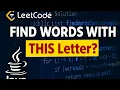 Leetcode 2942 Java Solution Find Words Containing Character