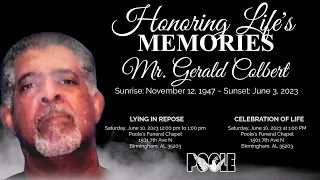 Honoring Life s Memories of Mr Gerald Colbert