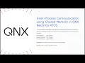 QNX Shared Memory Communication Project Producer Consumer IPC using Mutex and Semaphores