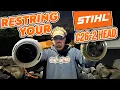 How to Restring a STIHL C26-2 Head Plus 2 Pro Tips