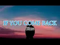 Download Lagu If you come back  -  Blue   (Lyrics)