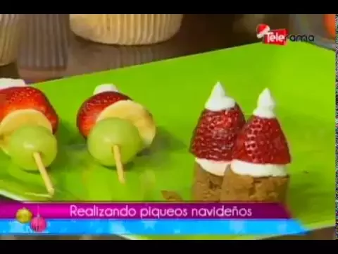 Realizando piqueos navideños