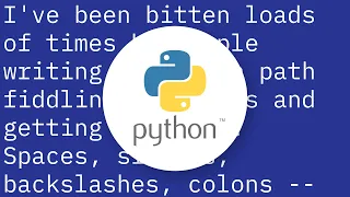How to split a dos path into its components in Python