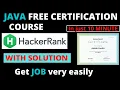 Java free certification course from HackerRank with SOLUTIONS HackerRank java basic solutions