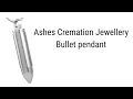 Ashes Bullet Urn Necklace Self fill Cremation Jewellery