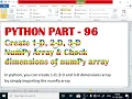 Create 1-D 2-D And 3-D NumPy Array Check Dimensions of NumPy Array Example EnhanceCodeLearning
