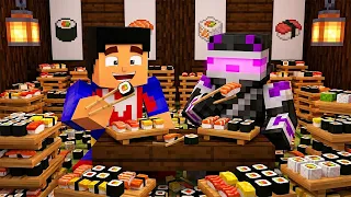 Nos COMEMOS 1.000 piezas de SUSHI en Minecraft