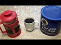Using Coffee Press on Maxwell House Coffee