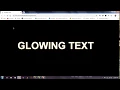 Glowing text effect with pure CSS3 Pure css glowing effect