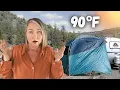 Download Lagu Staying COOL OFF THE GRID in Scamp 13ft Trailer in a Heatwave