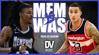 Memphis Grizzlies Vs Washington Wizards Halftime Highlights Dec 08 2024 Regular Season 