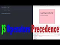JAVASCRIPT TUTORIALS - OPERATORS PRECEDENCE