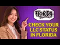 How To Check LLC Status In Florida 2025 - STEP BY STEP