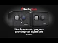 How to Open and Program a SentrySafe FP Series Digital Safe