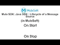 Mule SDK Java SDK Lifecycle of a Message Source in MuleSoft
