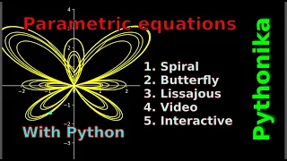 Parametric equations with Python SymPy and Matplotlib Slider