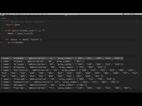 python tutorial working with json data using the json module