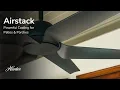 Hunter AirStack Outdoor Ceiling Fan Powerful Cooling for Patios Porches