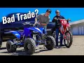 Worst Craigslist Trade Ever Dirt Bike for Quad