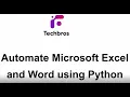 Automate Microsoft Excel and Word using Python 210528