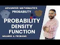 Probability Density Function Continuous Probability Distribution meaning Numericals btech Bsc