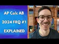 AP Calculus AB FRQ Explained 2024 Exam Calculator