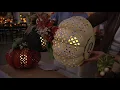 Pierced Metal Pumpkin with Embellishments by Valerie on QVC