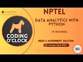 NPTEL Data Analytics with Python Week 2 Assignment Solution January - April 2025 IIT Roorkee