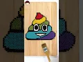 Reverse Play Emoji Coloring Fun with Perler Beads Emoticon Drawing