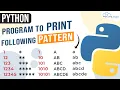Python Program to Print Floyd s Triangle Printing Patterns in Python Pattern Printing in Python