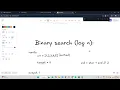 Problem Solving - Binary search in recursion