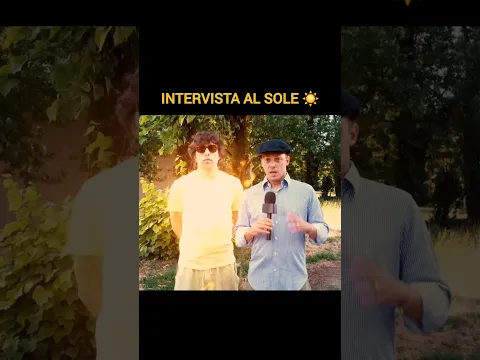 IL CALDO ESTREMO 🥵 - Intervista al Sole ☀️