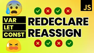 VAR vs LET vs CONST JavaScript Variable Redeclare vs Reassign with Practical Examples