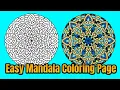 Mandala Coloring Page Colored With Relaxing Music Colored By Osman Mandalas World 155