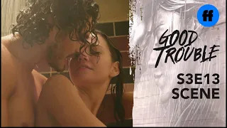 Good Trouble Season 3 Episode 13 Callie And Gael S Steamy Shower Scene Freeform 