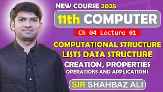Lists in Python List Creation Operations Applications 1st Year Computer Chapter 4 Lec 01