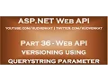 Web API versioning using querystring parameter