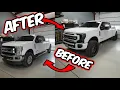 Completely Transforming My F-250 2017 to 2022 Conversion - Paint matched leveled New Wheels